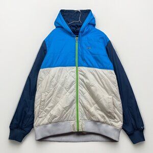 Alpinestars Puffer Quilted Jacket Blue /  White Motorsports Motocross Men's XXL